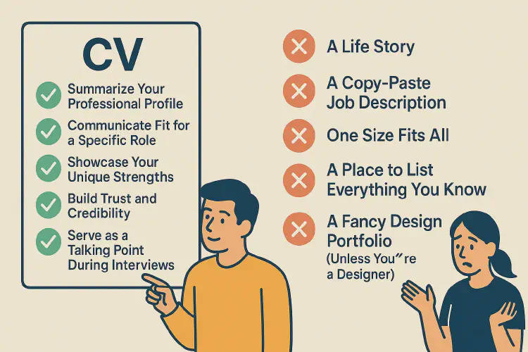 What a CV Is and Is Not